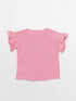 LC Waikiki Crew Neck Plaid Short Sleeve Girl's Shirt
